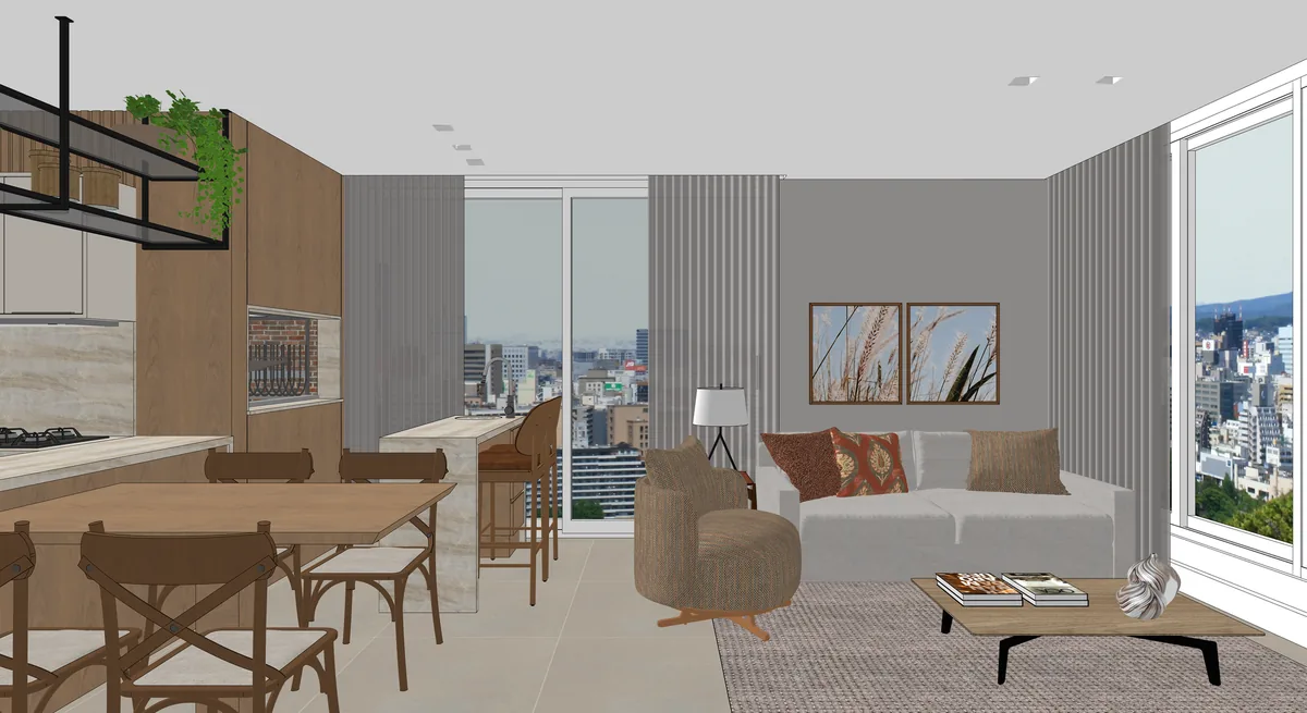 3D model screenshot of the same room